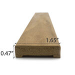 PROSAUNAS Thermo-Aspen Sauna Wood, 1x2 (12mm x 42mm) UK Molding, Door Trim