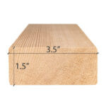 Dimensions for PROSAUNAS 2X4 VG S4SEE Sauna Wood