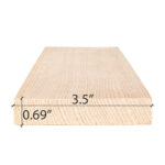 PROSAUNAS Sauna Wood 1x4 S4SEE Hemlock