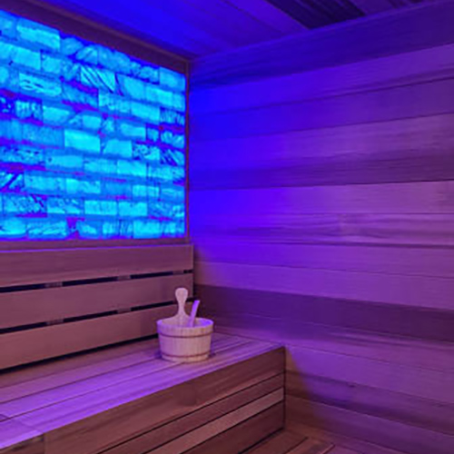 PROSAUNAS Large Salt Feature with LED Lights for Saunas