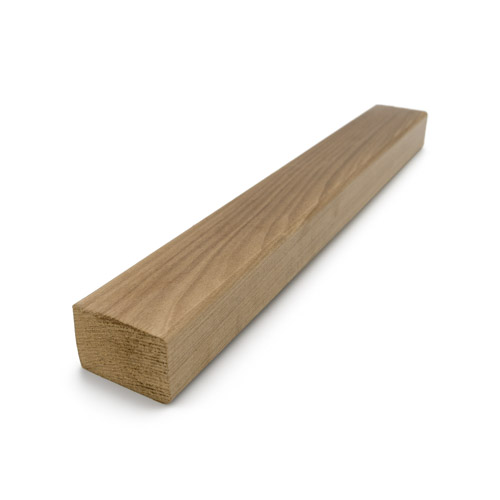 PROSAUNAS Sauna Wood, 2x2 Thermo-Aspen, Smooth 4 Sides, Eased Edges, SHP