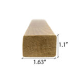 PROSAUNAS Sauna Wood, 2x2 Thermo-Aspen, Smooth 4 Sides, Eased Edges, SHP