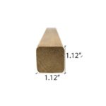 Dimensions for 2x2 S4S SHP Thermo-Aspen Wood