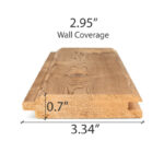 Dimensions for PROSAUNAS 1x4 Cedar Sauna Wood