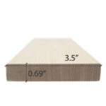 Dimensions for PROSAUNAS 1x4 Hemlock Sauna Wood