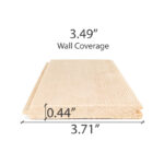 Dimensions for PROSAUNAS 1/2 x 4 Hemlock Sauna Wood