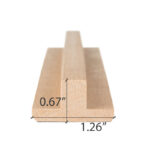 Dimensions for 1x2 PROSAUNAS Alder Sauna wood