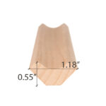 Dimensions for 1x2 Alder Wood from PROSAUNAS