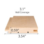 Alder 1x4 S4SEE SHP tongue & groove sauna wood board