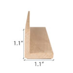 Dimensions for PROSAUNAS Alder 2x2 sauna wood