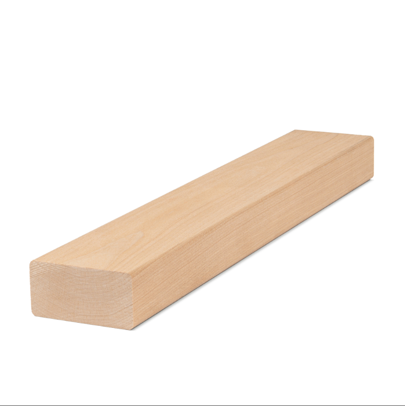Alder sauna wood plank 2x3 profile