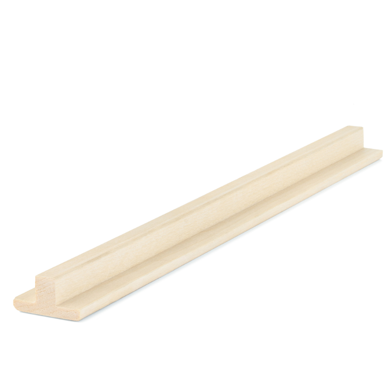 PROSAUNAS Aspen 1x2 T-moulding trim for sauna interiors