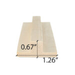 PROSAUNAS Aspen 1x2 T moulding wood for sauna finishing