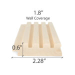 Aspen 1x3 tongue and groove S-profile sauna wood board