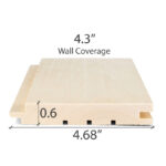 Aspen 1x5 tongue and groove STS4 sauna wood material