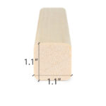 Aspen 2x2 SHP sauna wood board, smooth four sides eased edges