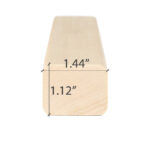 Aspen 2x2 SHP profile sauna wood board, smooth four sides with eased edges