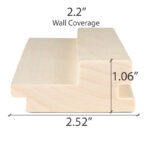 Aspen 2x3 TG Grace profile sauna wood board dimensions