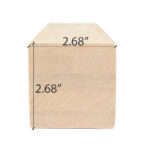Aspen 3x3 TG S4SEE sauna lumber with eased edges
