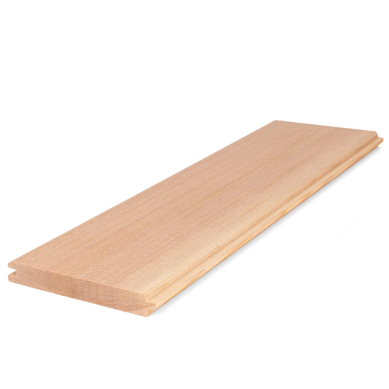 Cedar 2x4 TG V2E sauna lumber for interior sauna paneling