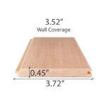 PROSAUNAS Cedar 2x4 Sauna Wood Board