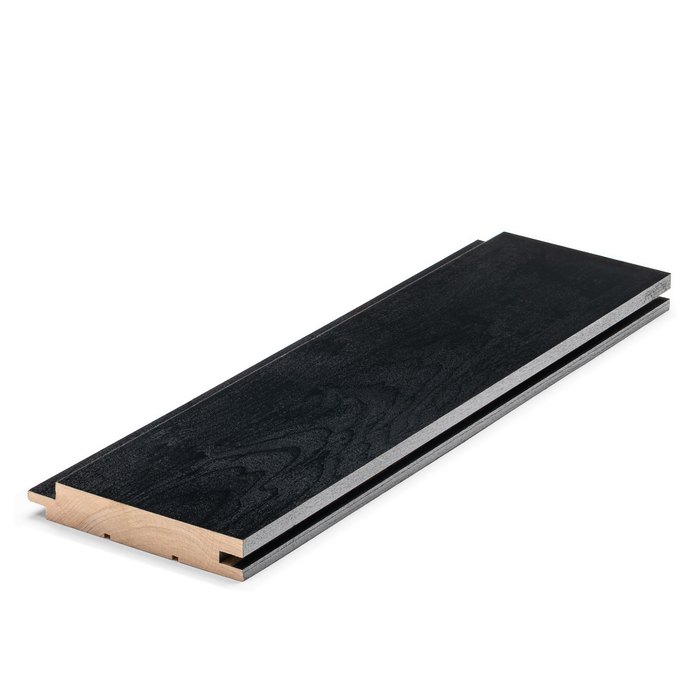 Aspen Midnight Black 1x4 STS4 sauna wood panel