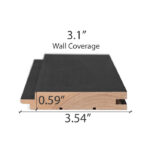PROSAUNAS Aspen Midnight Black STS4 panel Dimensions